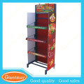 Single side Foot Standing potato chip & snack Display Rack